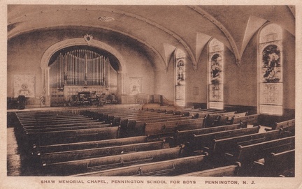 Delaware West-112-1932-pc-Penn Seminary Shaw Chapel-Albertype-SC 126 xx